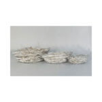 3 Piece Rattan Boat Shaped Basket