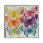 8cm Feather butterflies