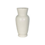 V-shape long neck urn on foot