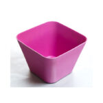 12cm Square V-shaped pot