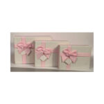 3 Piece Rectangle Box With Bow - Image 8