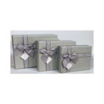 3 Piece Rectangle Box With Bow - Image 7