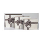 3 Piece Rectangle Box With Bow - Image 6