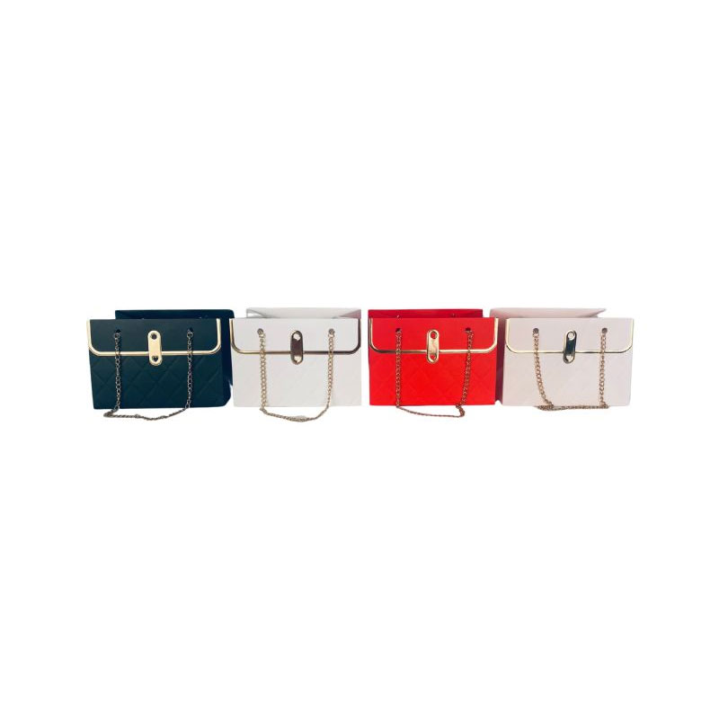 BOX31-B Handbag with gold chain - Image 1
