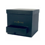 Cube box with draw