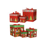 Chirstmas cube paper box