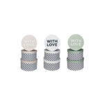 Diagonal stripe with love box
