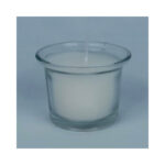 45mm V-shaped flair votive with candle