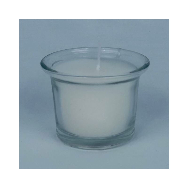 CAN62 45mm V-shaped flair votive with candle - Image 1