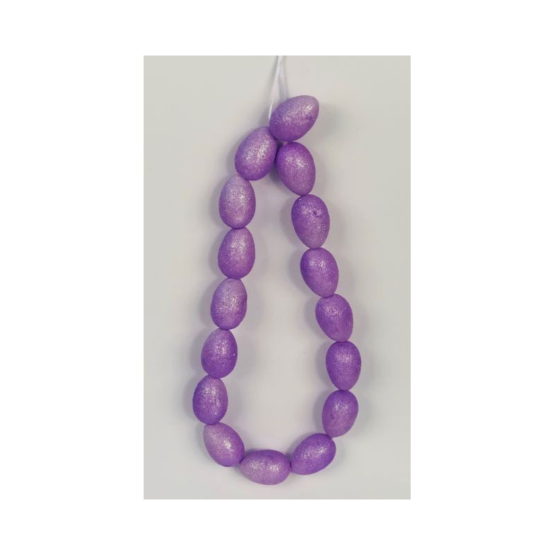 EAS37-01 Glitter Easter Egg Garland - Image 1