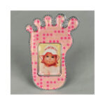 Foot magnetic baby photo frame