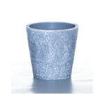 9cm U-shaped grey pot