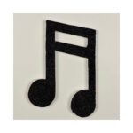 Polystyrene double music note