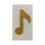 Polystyrene single music note
