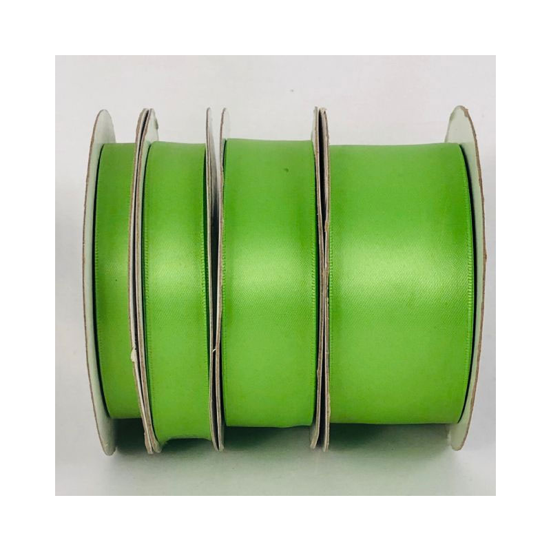 RIB17-LI Lime Satin - Double Sided - Image 1