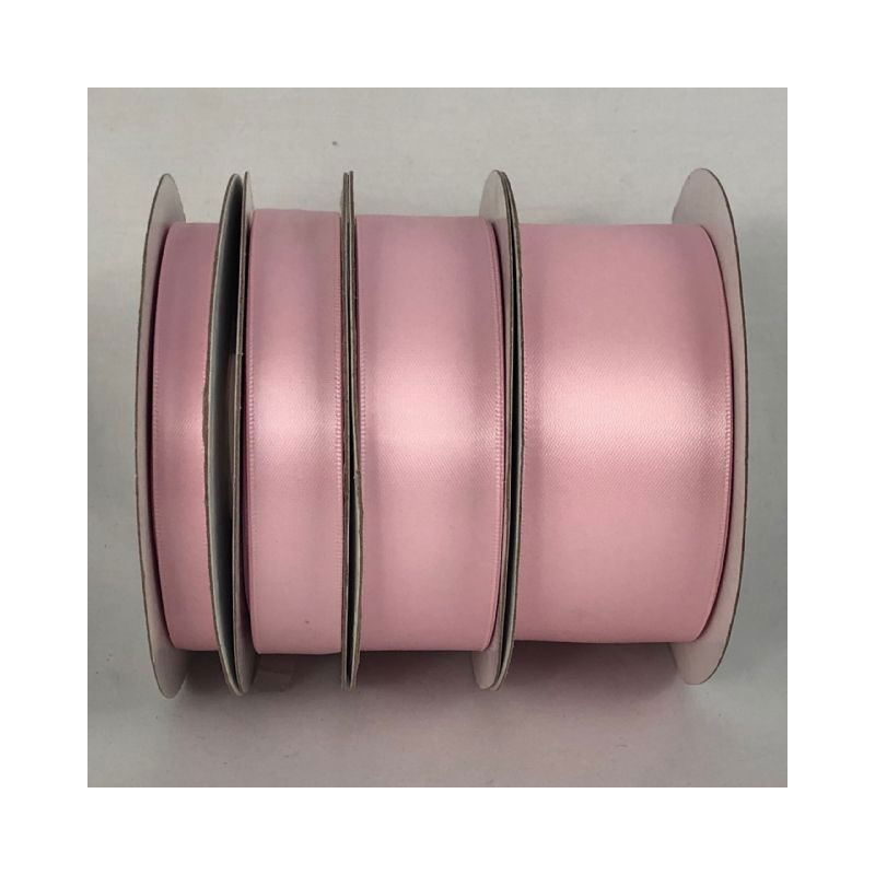 RIB17-LP Light Pink Satin - Double Sided - Image 1