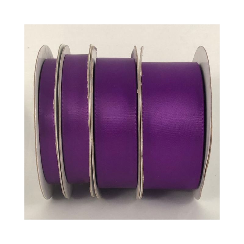 RIB17-VI Violet Satin - Double Sided - Image 1