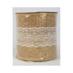 Hessian lace ribbon