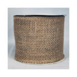 Beige hessian ribbon