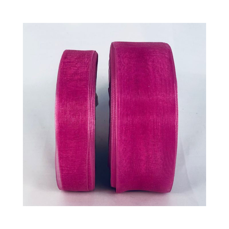 RIB42M-CE Cerise Organza Ribbon - Image 1