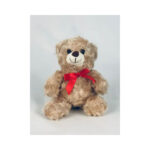 Fluffy teddy bear with a bow