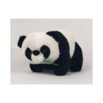 Panda bear with leaves