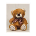 Scruffy teddy with tartan - Image 3