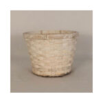 White Round Planter