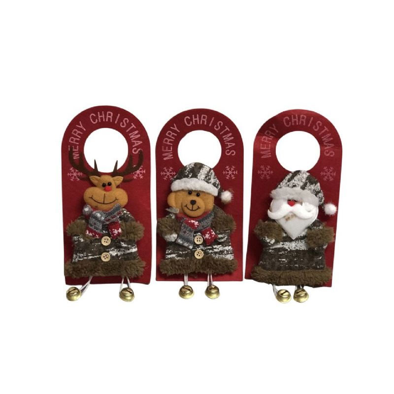 XMA12P Christmas door sign with bell - Image 1