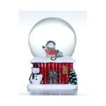 Christmas Theme Snow Globe On A Shed - Image 4