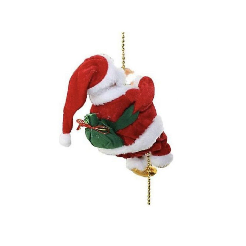 XMA19P Musical Climbing Santa On Beads - Image 1