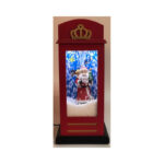Phone Booth Christmas Scene