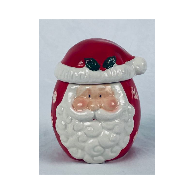 XMA34S Ceramic Santa sugar jar - Image 1