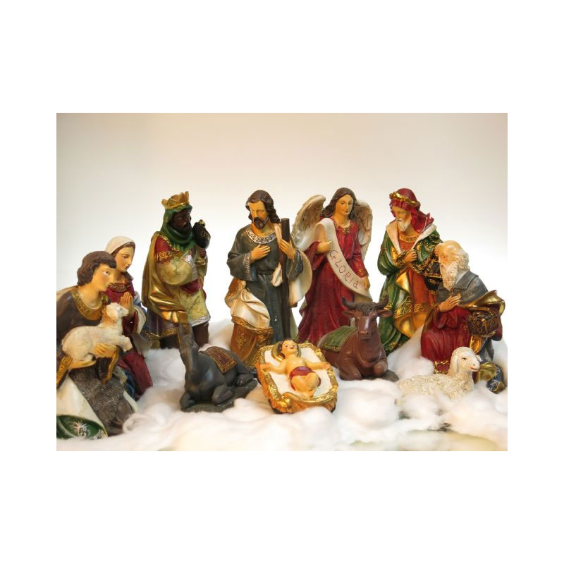 XMA35E 11 Piece Ceramic Nativity Set - Image 1