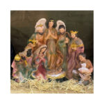 Ceramic nativity set