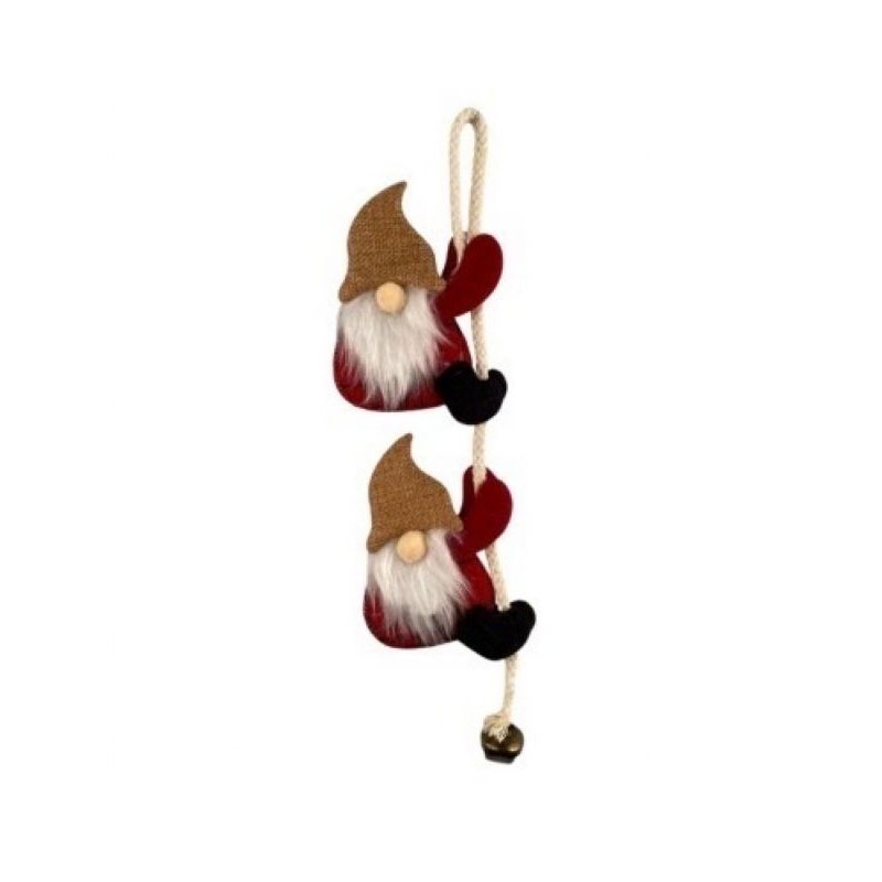 XMA37O Two santas hanging on a rope - Image 1