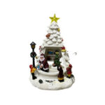 White tree with santa inside