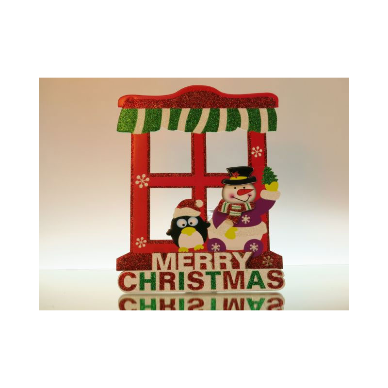 XMA72C-01 Foam Merry Christmas Window - Image 1