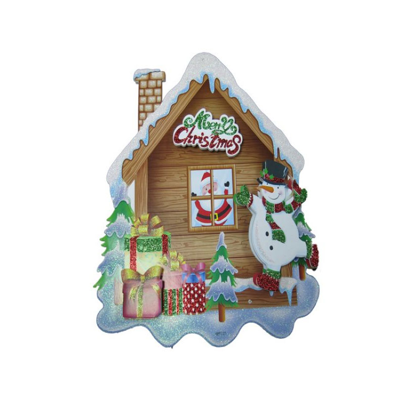 XMA72O Foam Christmas House Decoration - Image 1