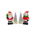 Santa/Snowman with crystal tree