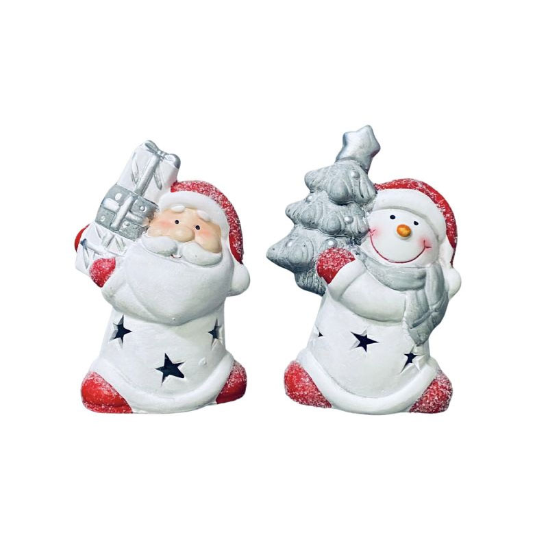 XMA75M Santa or snowman with gift - Image 1