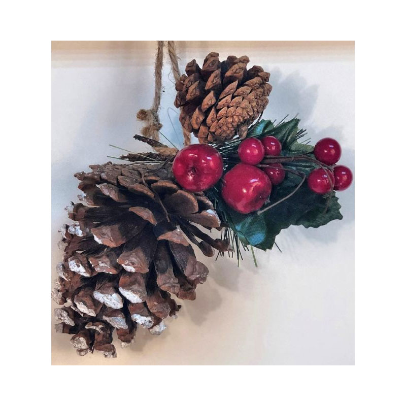 XMA80 Pine Cone With Hanging Berries - Image 1