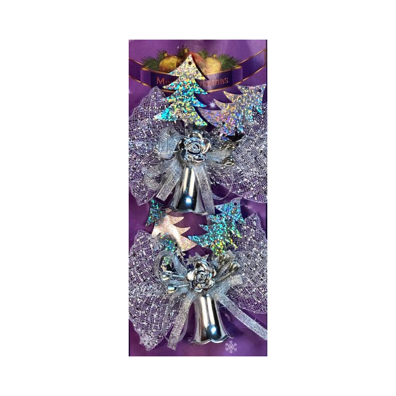 XMA99FV Berry Rose Christmas Bow - Image 1