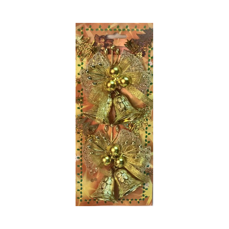 XMA99FX Bell/Ball Christmas Bow - Image 1