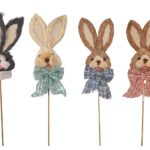 Grass Bunny On Stick 50cm